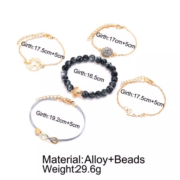 ✨NEW✨ 5pc travel love turtle natural bead bracelet - Picture 4 of 6